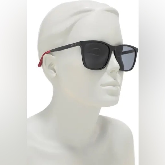 💯 - New Authentic Gucci Dark Grey Polarized Square Men's Sunglasses GG0404S … - Picture 8 of 13